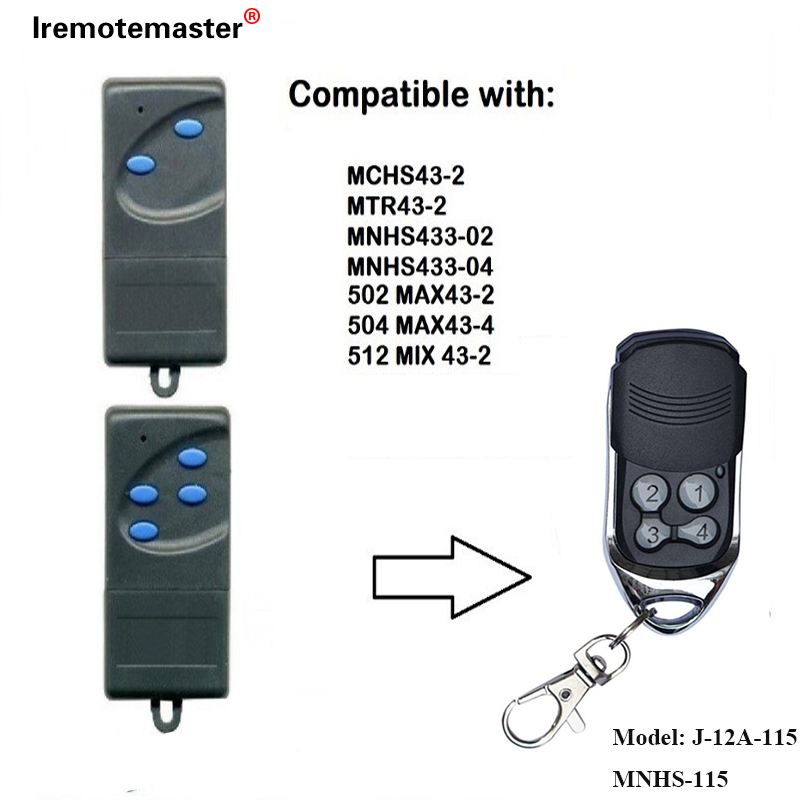 Pro 502 MAX43-2, 504 MAX43-4 Replacement Remota 433,92mhz Garage Porta Longinquus Imperium