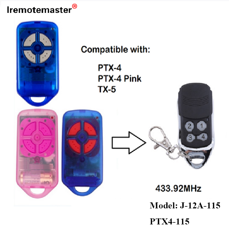 Nam PTX4 433,92 MHz Gate Garage Door Longinquus Control Rolling Code